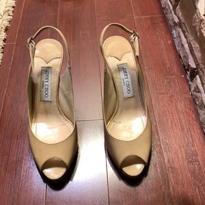 Jimmy choo sling  back sandals. Shoe size 38 (7.5 US Sz)